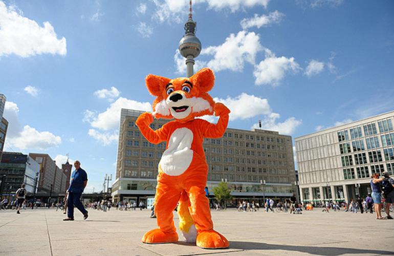 Mozilla Free Hugs Aktion Berlin